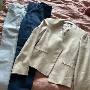 Suit pants and suit jacket